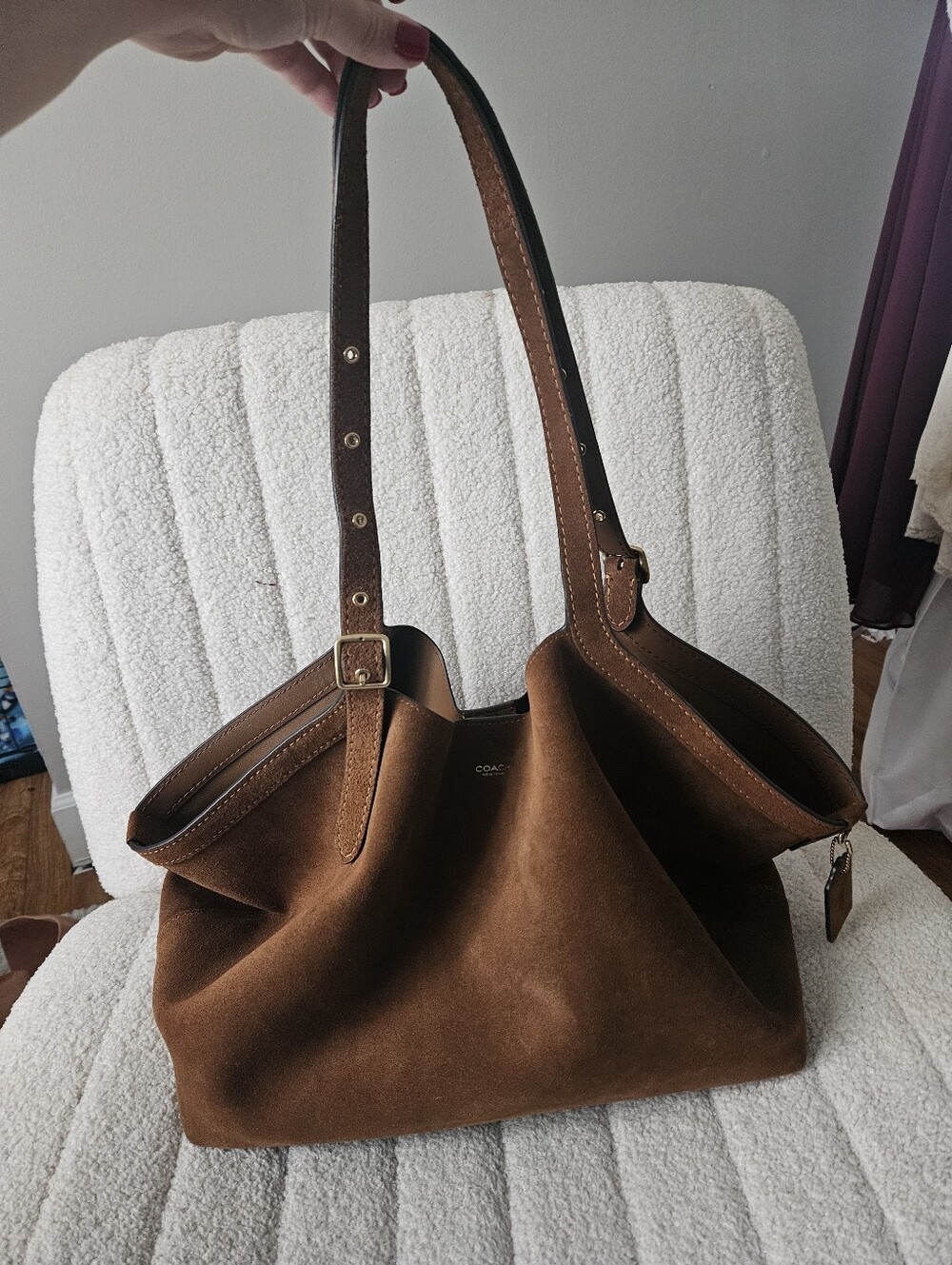 Coach Granercy In Warm Brown Suede